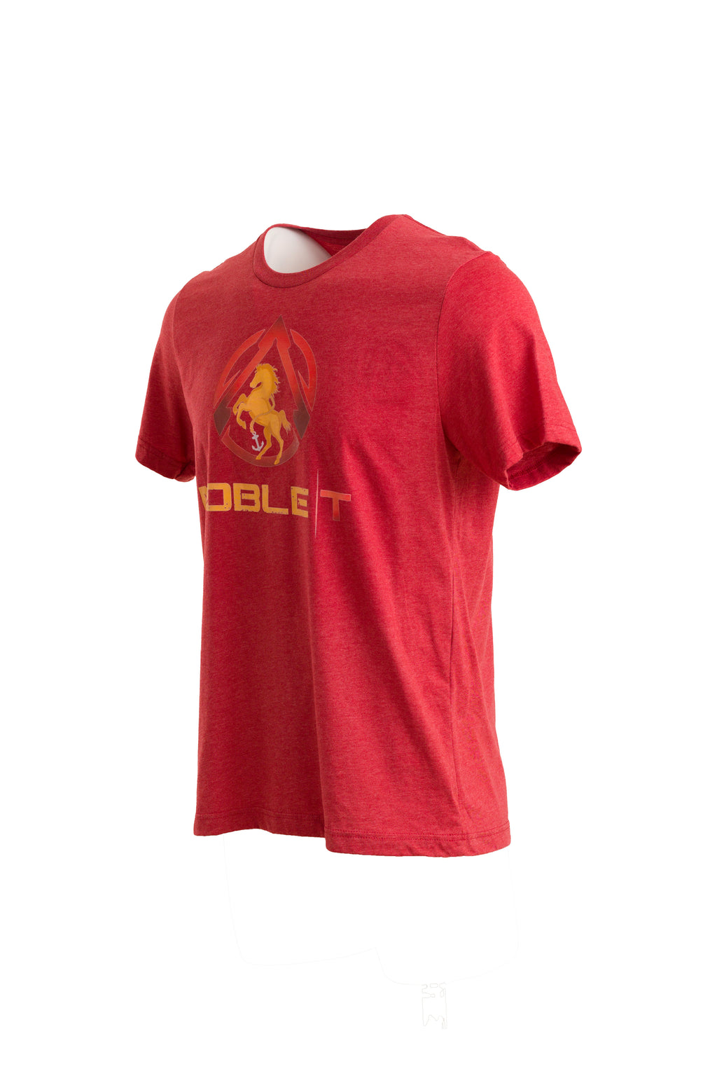 Women's Red Heather Feel Jersey Short Sleeve T-Shirt image 1