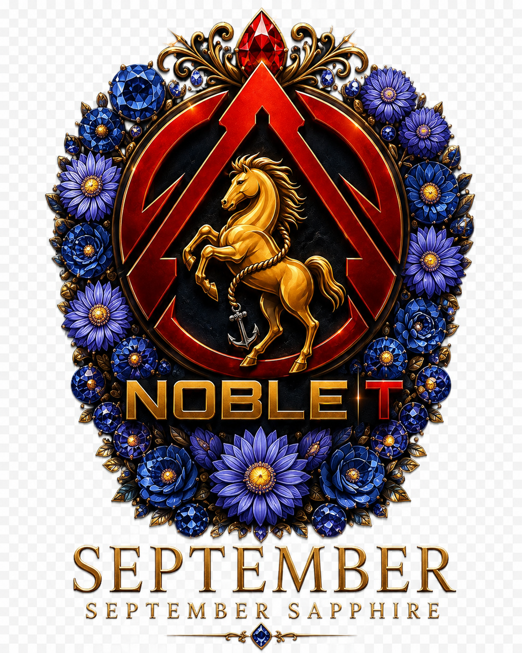 September Sapphire artwork detail