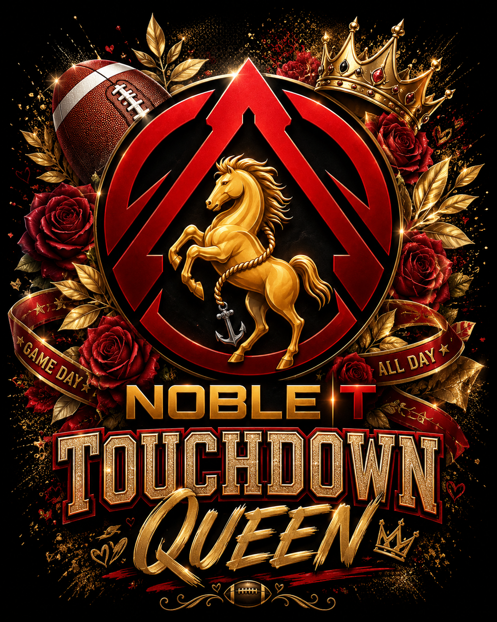 Noble-T Touchdown Queen artwork detail