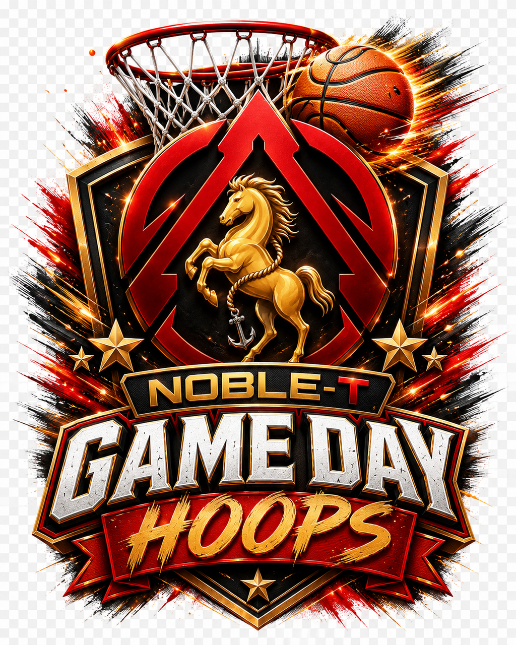 Noble-T Game Day Hoops artwork detail