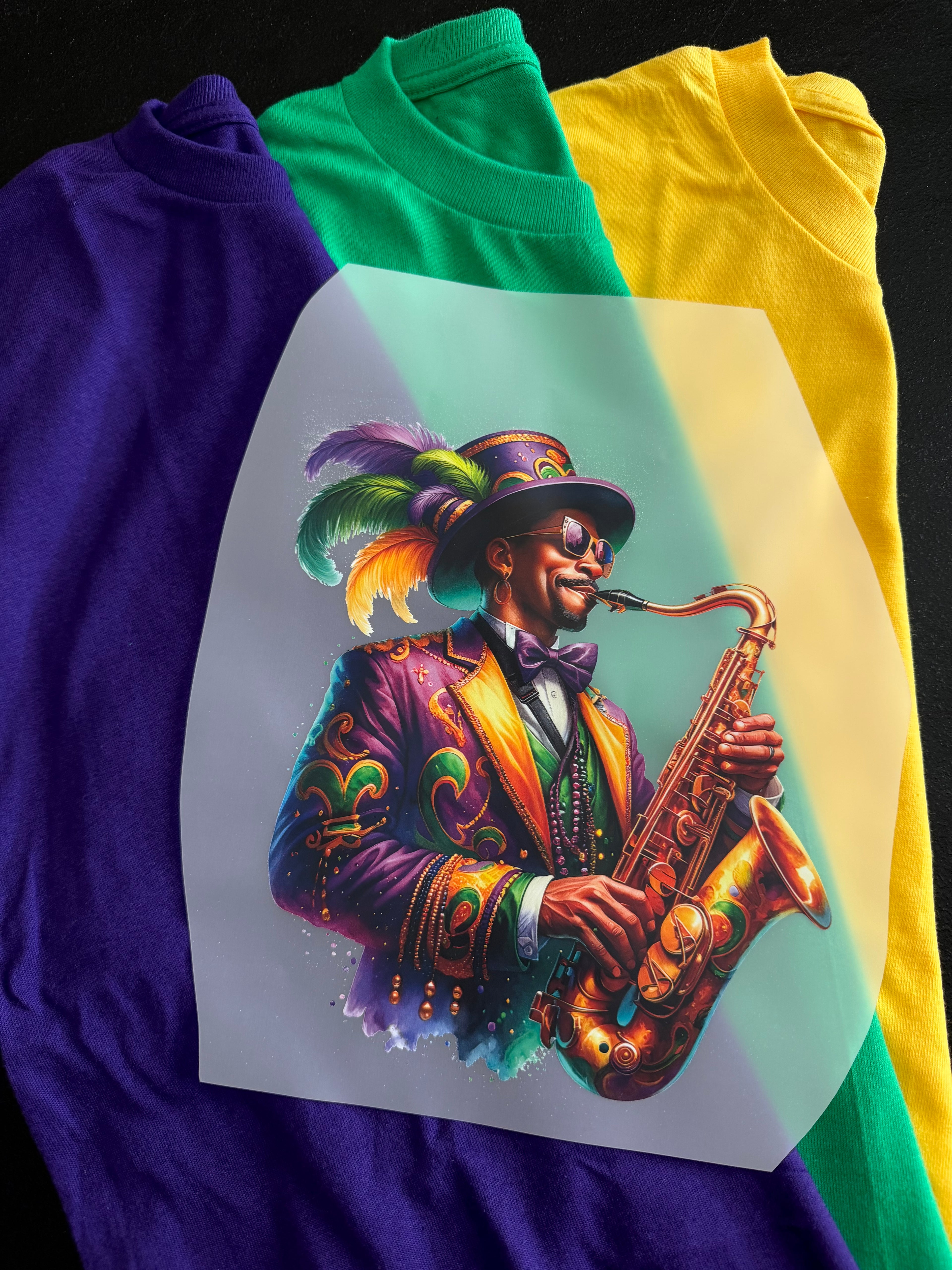 Mardi Gras Saxophone Player