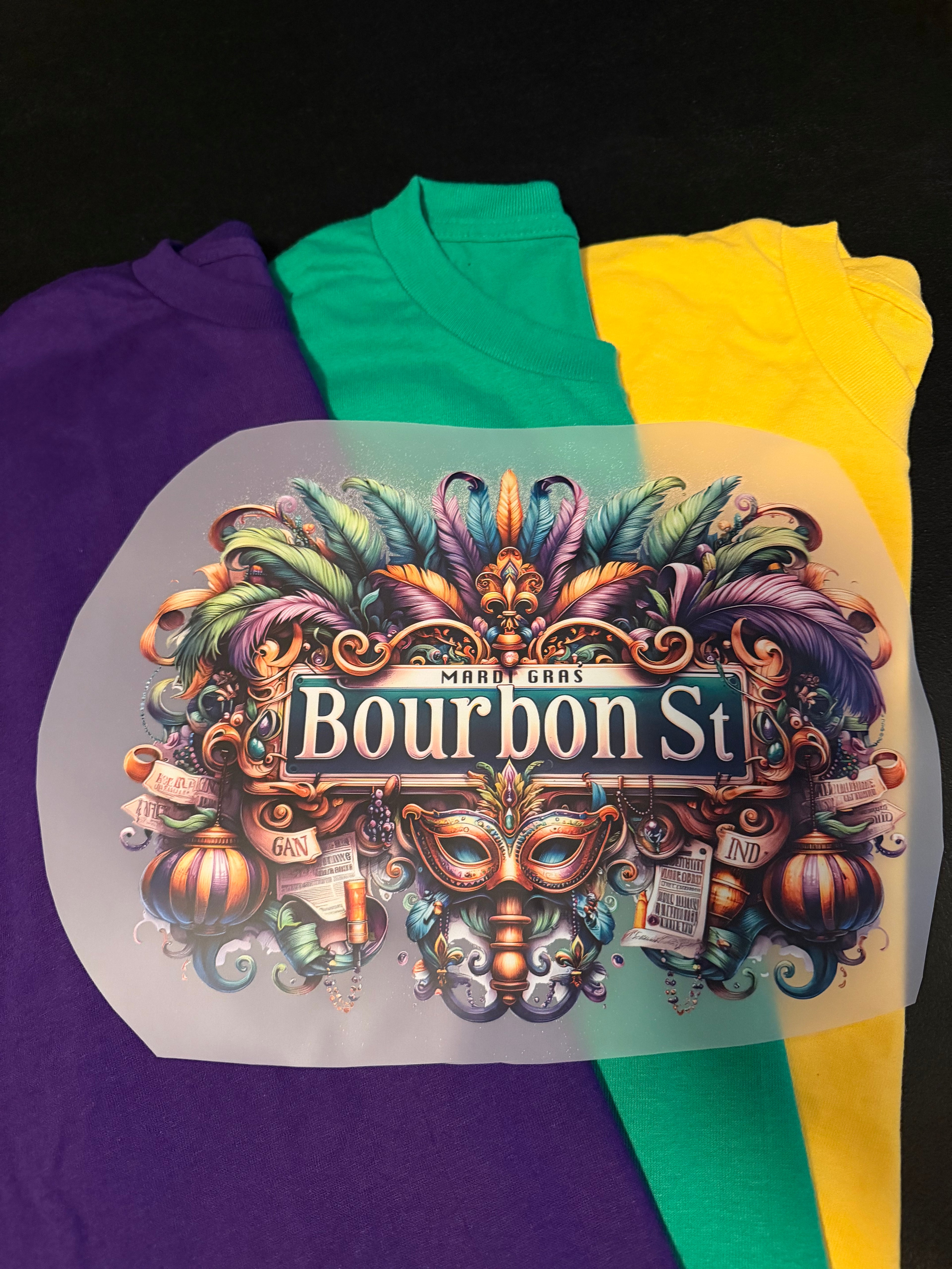 Mardi Gras Bourbon St Design 1