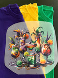 Mardi Gras Hurricane Hand Grenades Design | Festival Apparel | Noble-T