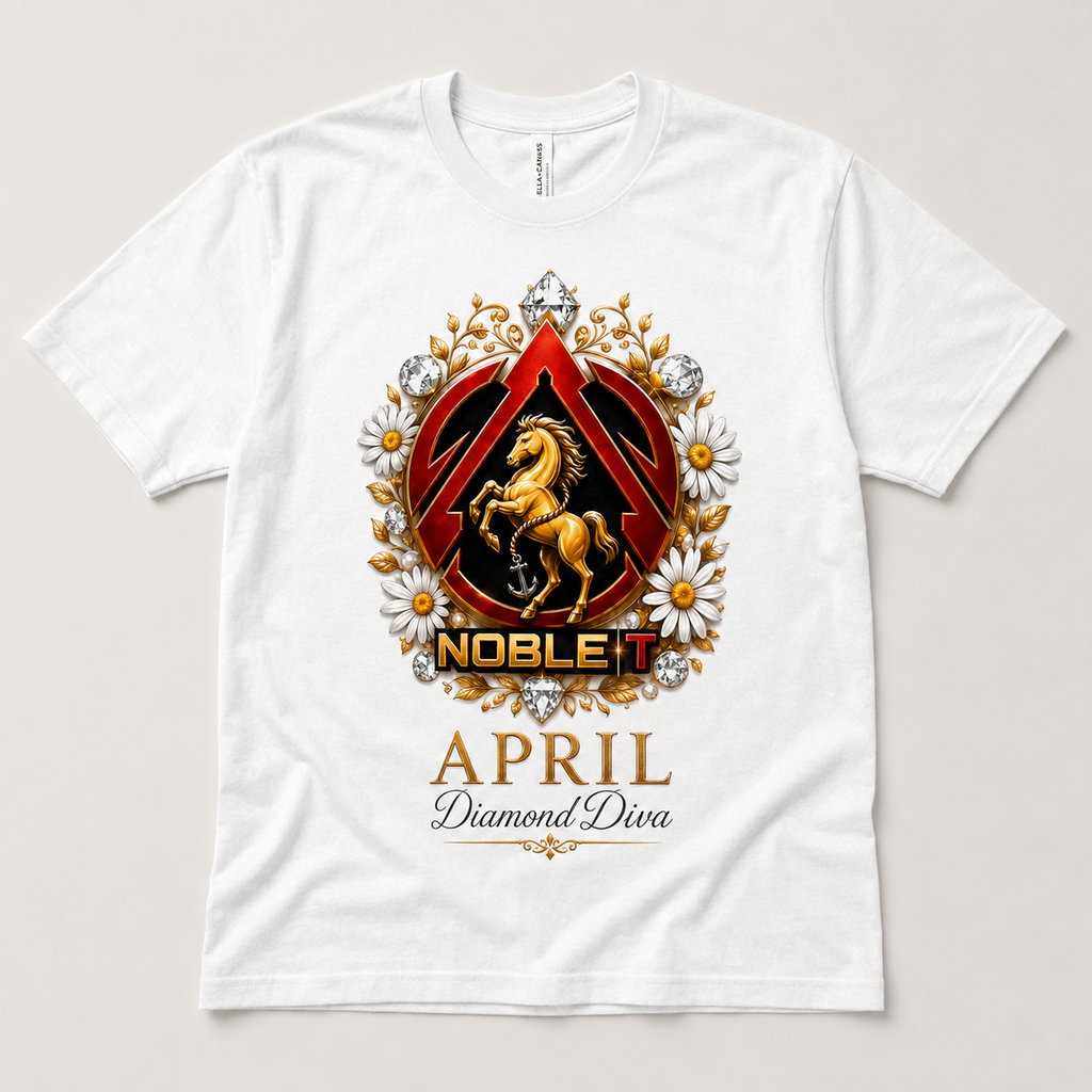 April Diamond Diva finished shirt mockup