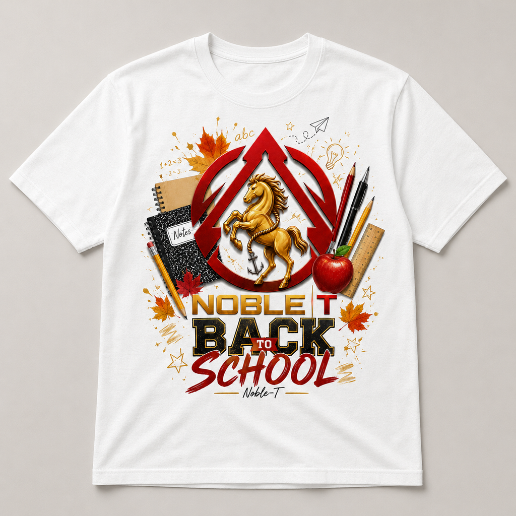 Back to School finished shirt mockup