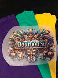 Bourbon Street Mardi Gras shirt design
