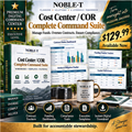 Noble-T Cost Center Manager COR Complete Command Suite premium digital product flyer
