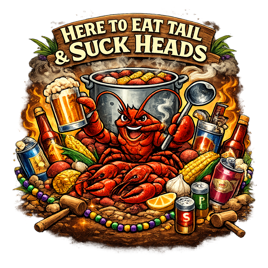 Louisiana crawfish boil shirt design