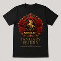January Queen finished shirt mockup