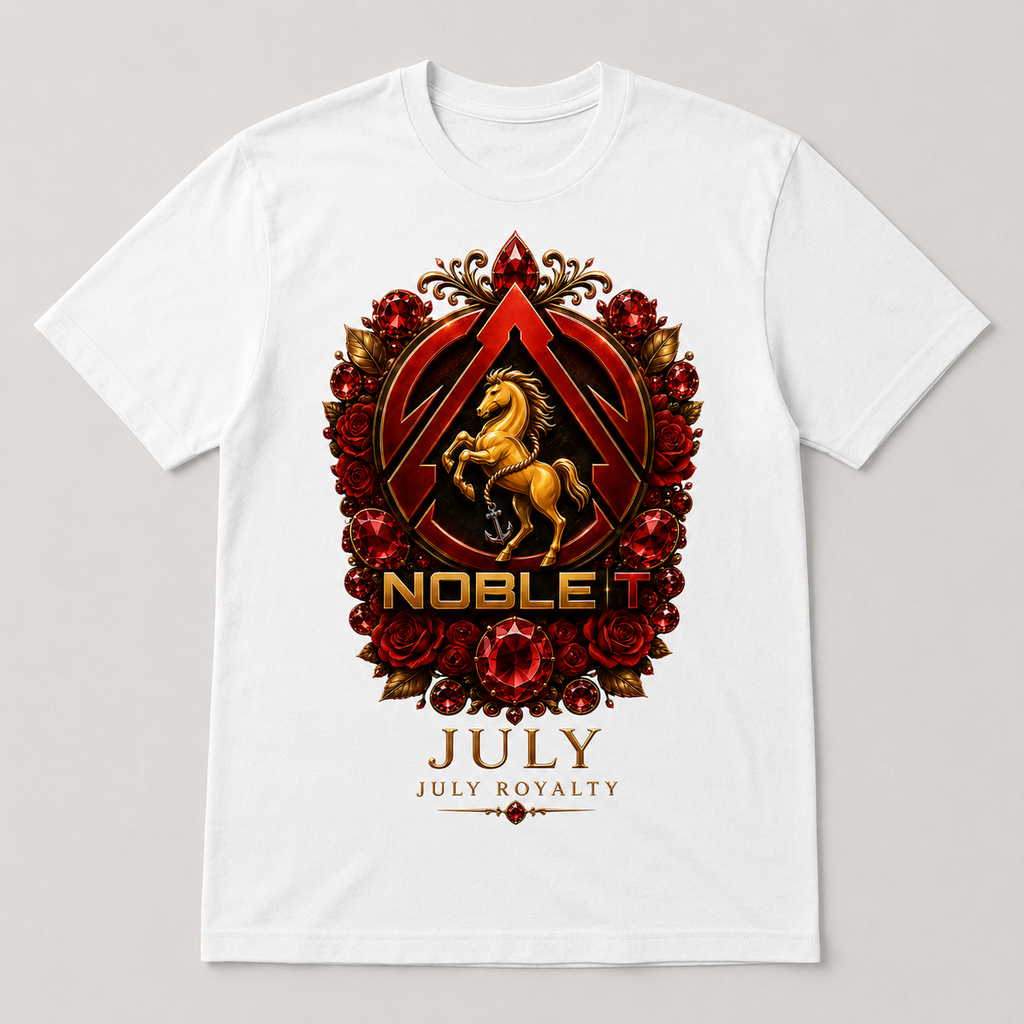 July Royalty finished shirt mockup