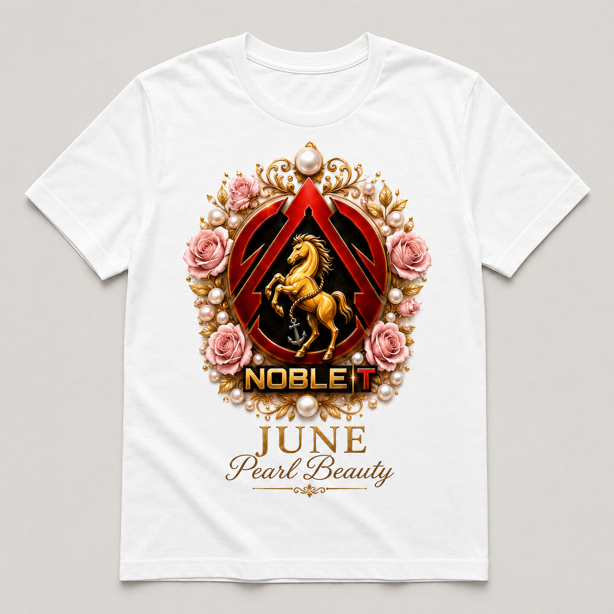 June Pearl Beauty finished shirt mockup