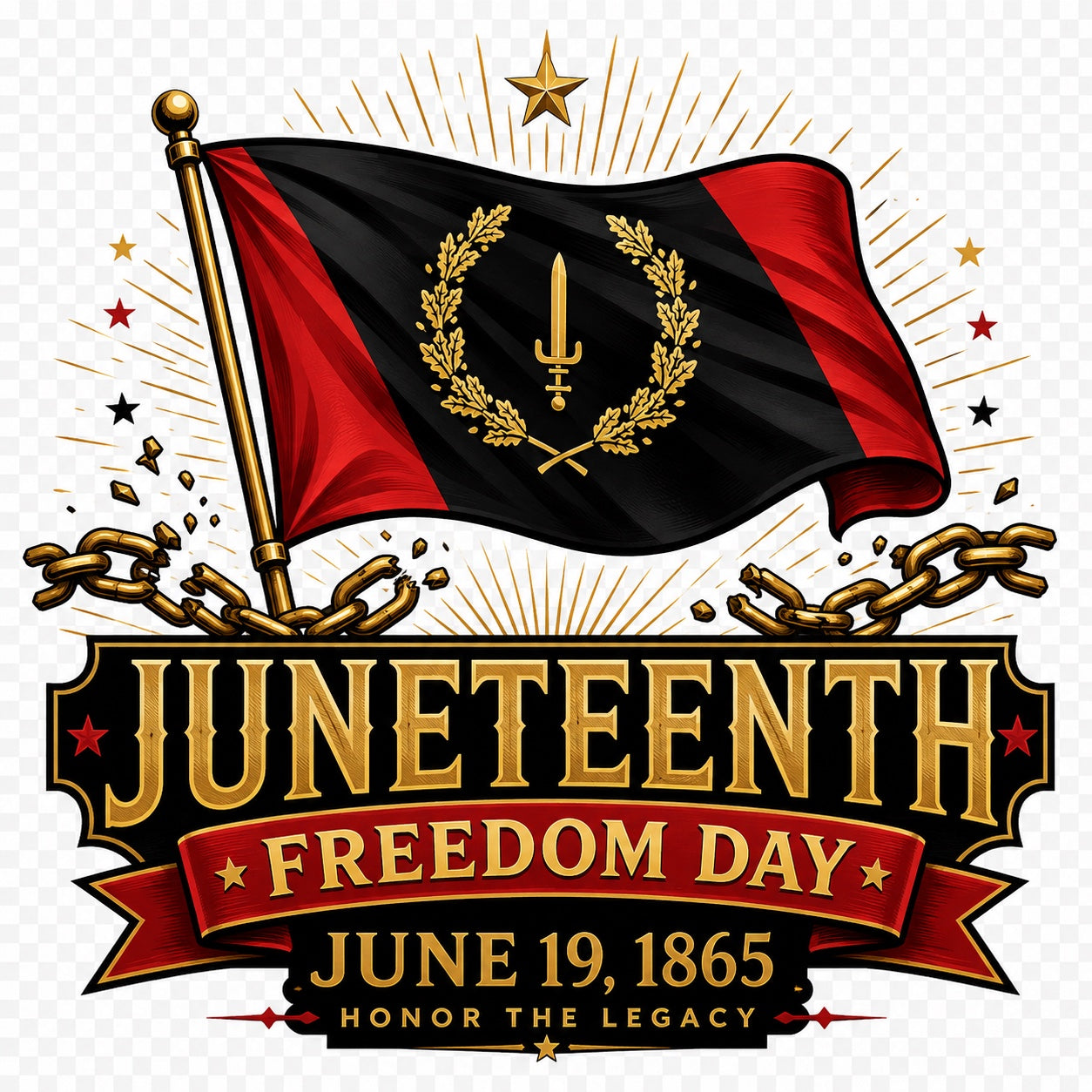 Juneteenth legacy custom design example