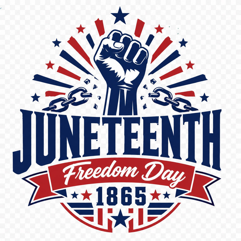 Juneteenth raised fist custom design example