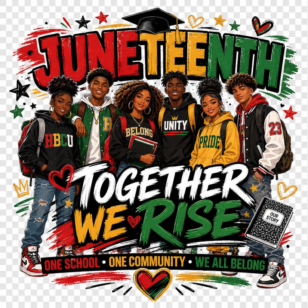 Juneteenth school community custom design example