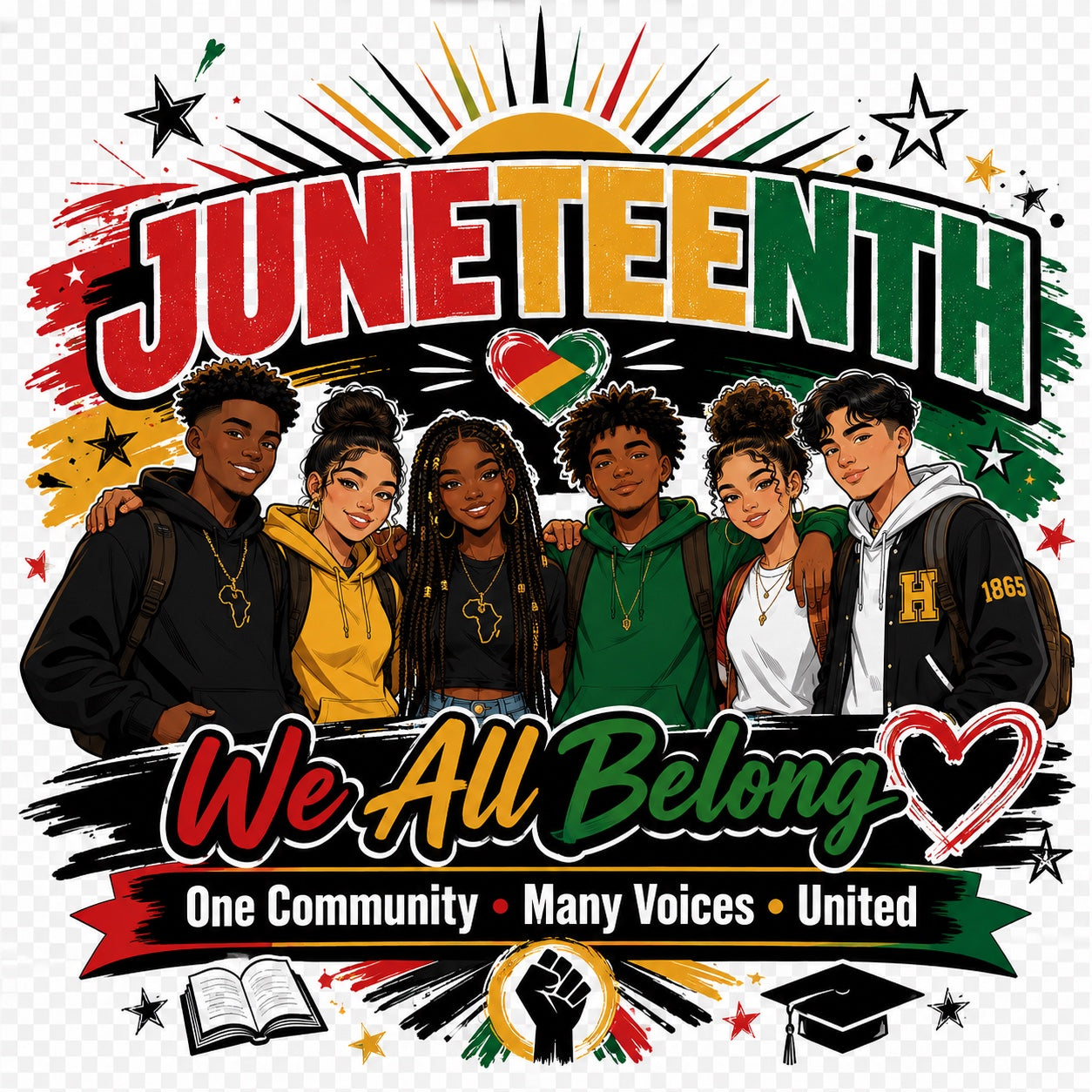 Juneteenth community custom design example