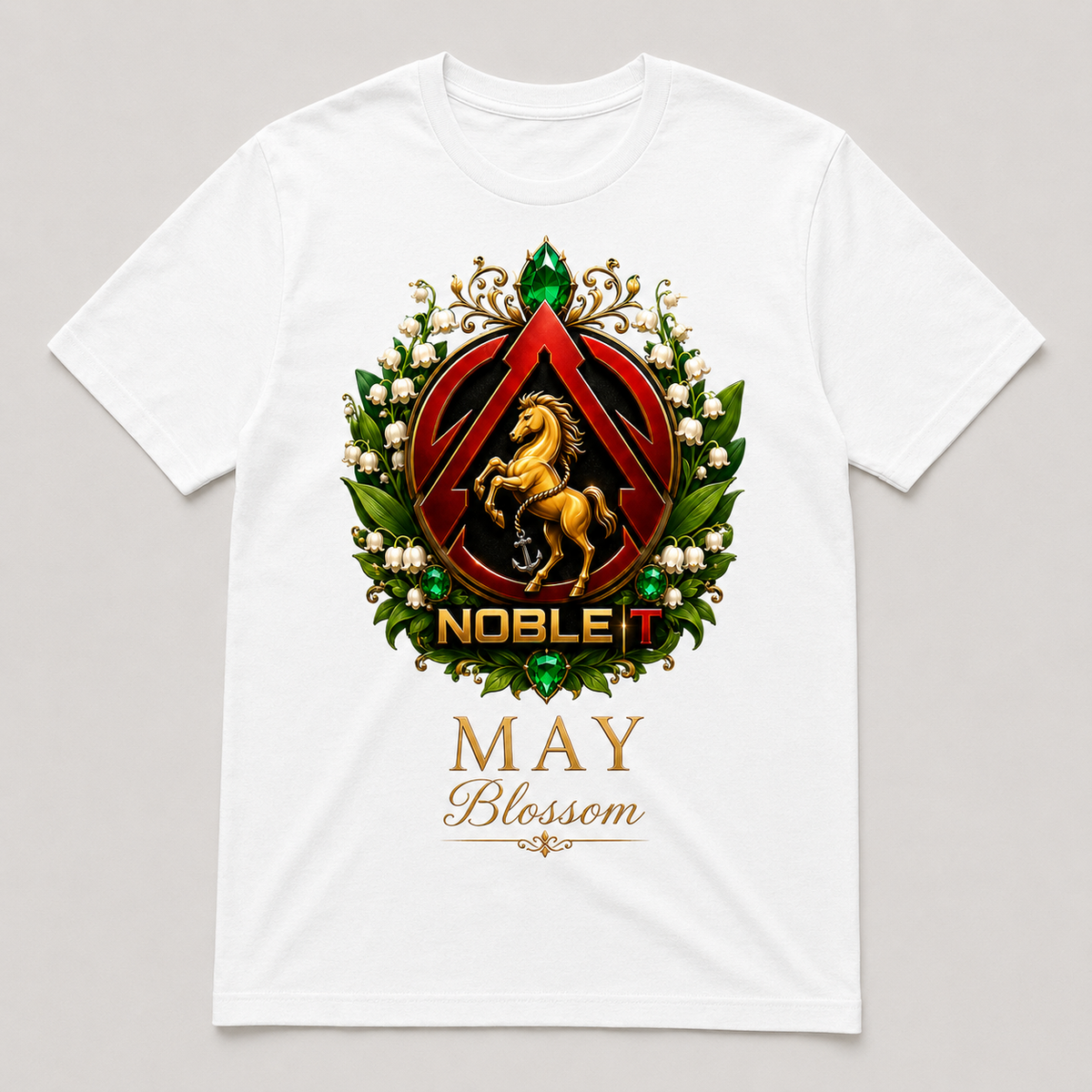 May Blossom finished shirt mockup