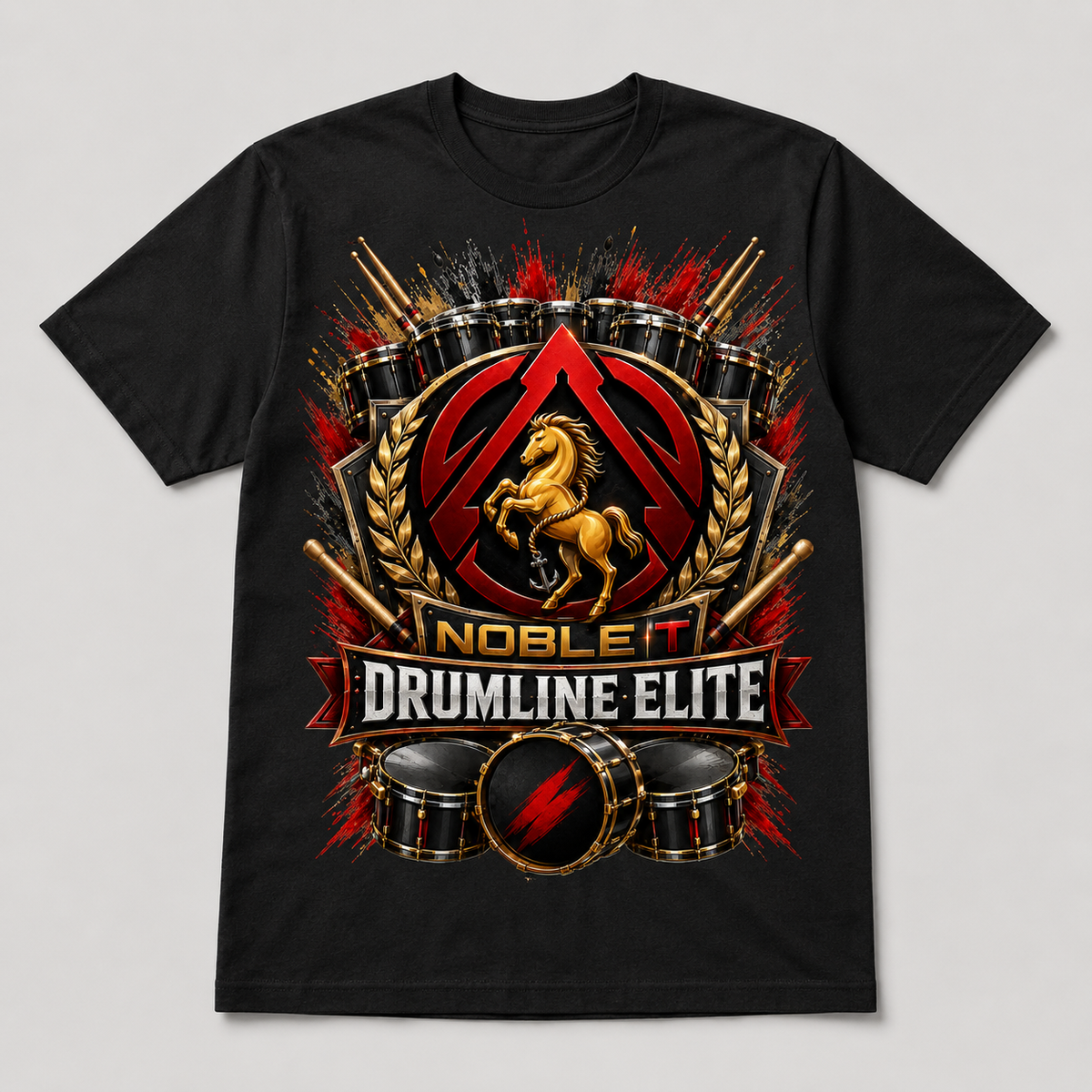 Noble-T Drumline Elite finished shirt mockup