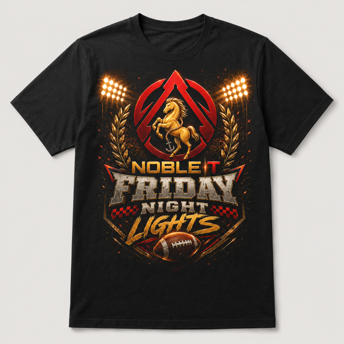 Noble-T Friday Night Lights (Classic Edition) finished shirt mockup