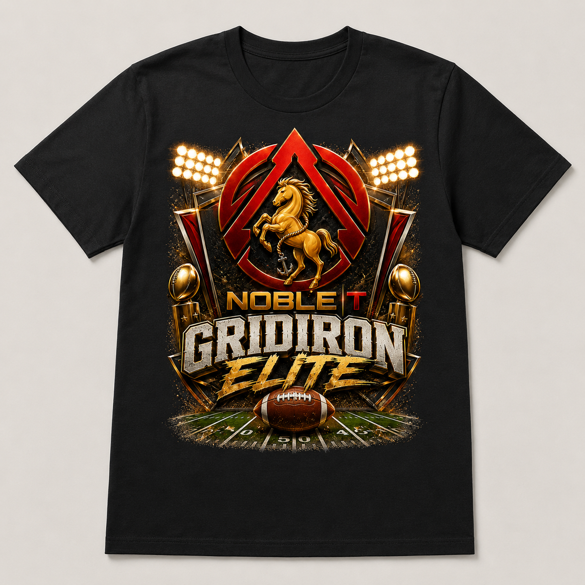 Noble-T Gridiron Elite finished shirt mockup