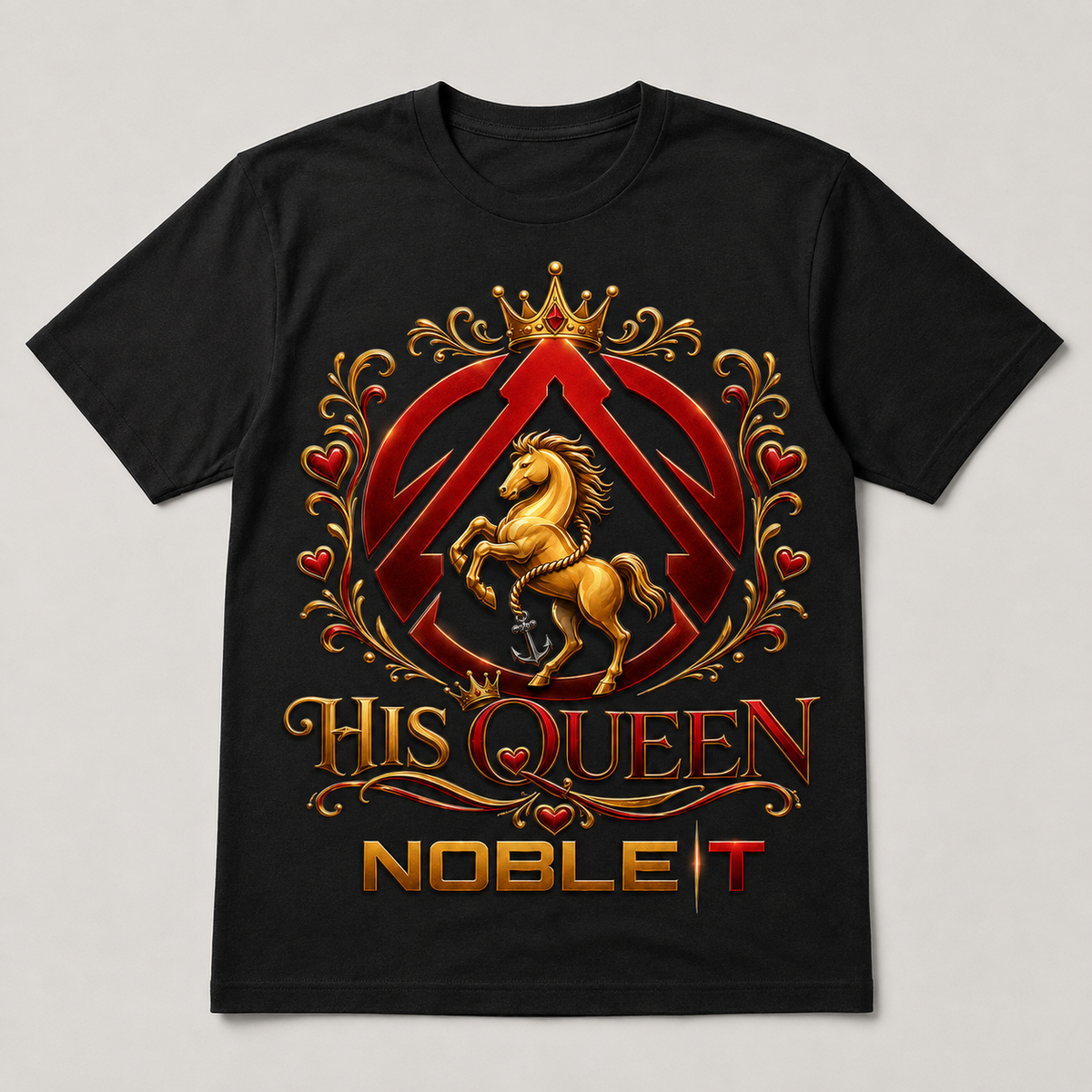 Noble-T His Queen finished shirt mockup