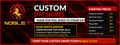 Noble-T custom DTF transfers and shirt printing banner