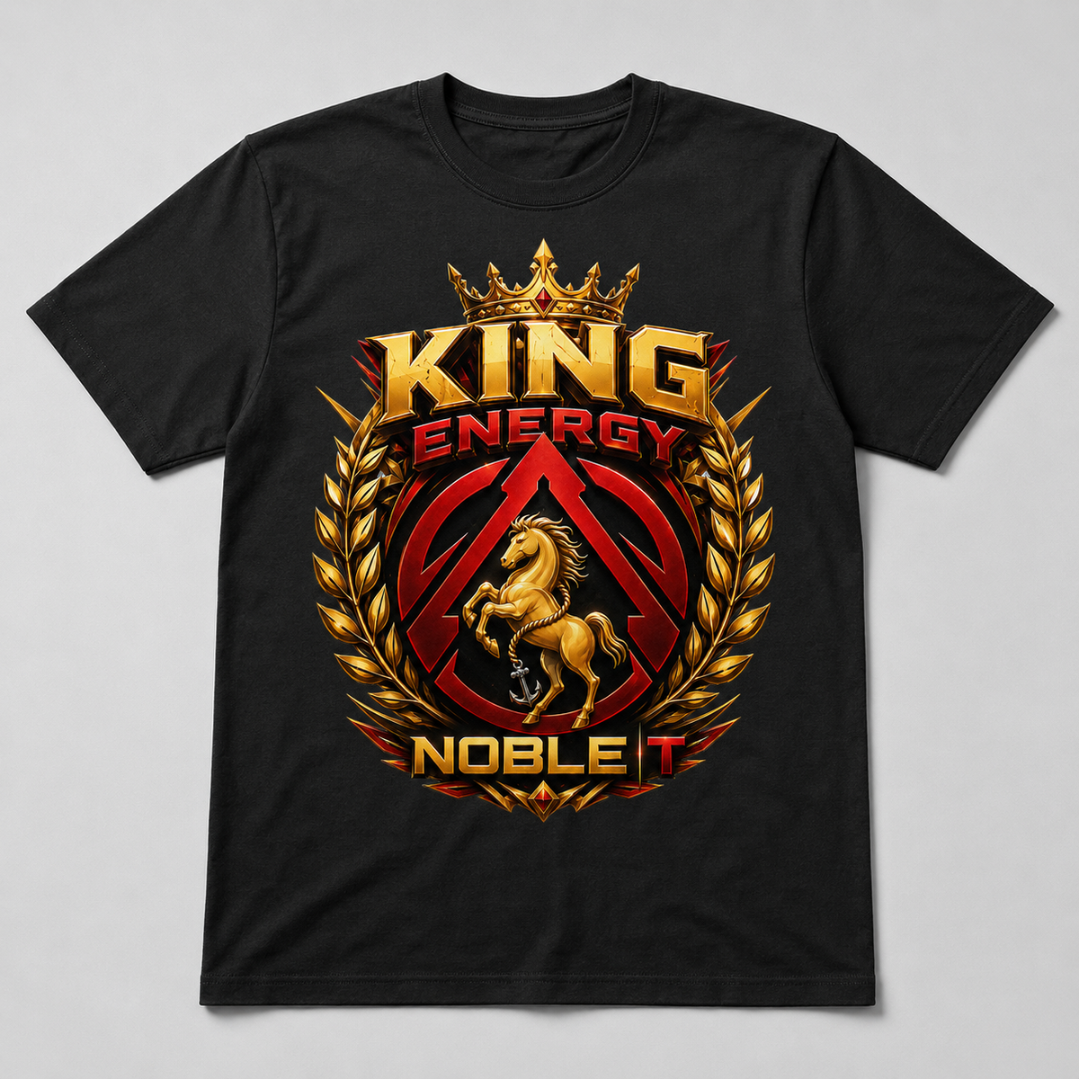Noble-T King Energy finished shirt mockup