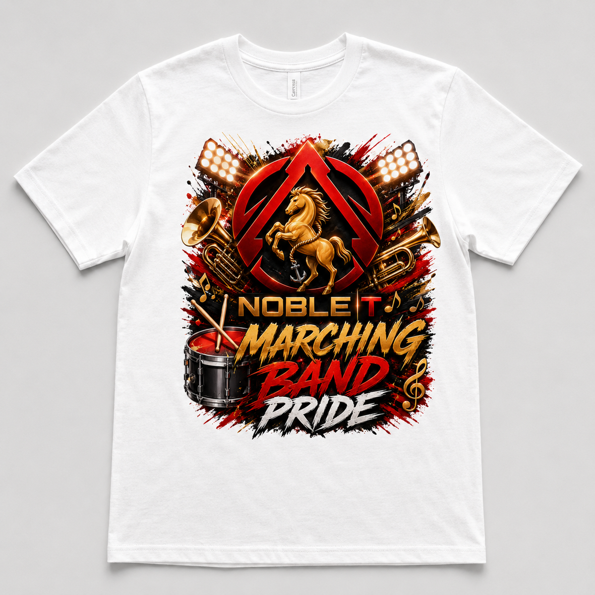 Noble-T Marching Band Pride finished shirt mockup