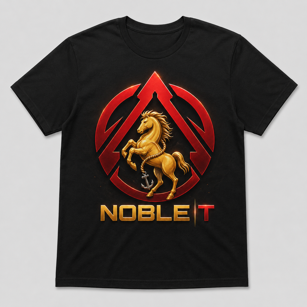 Noble-T Signature Crest finished shirt mockup