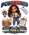 Corrected PCS Rush 3D Chibi character shirt design