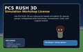 PCS Rush 3D Simulation Workshop License cover