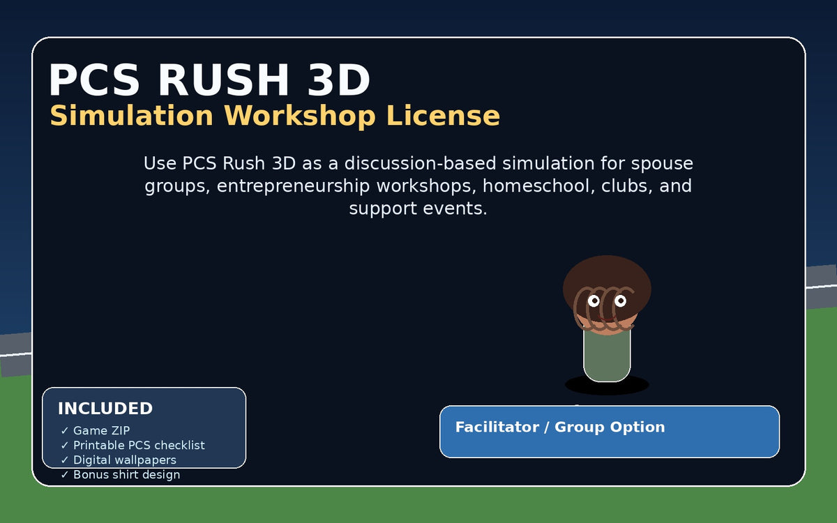 PCS Rush 3D Simulation Workshop License cover