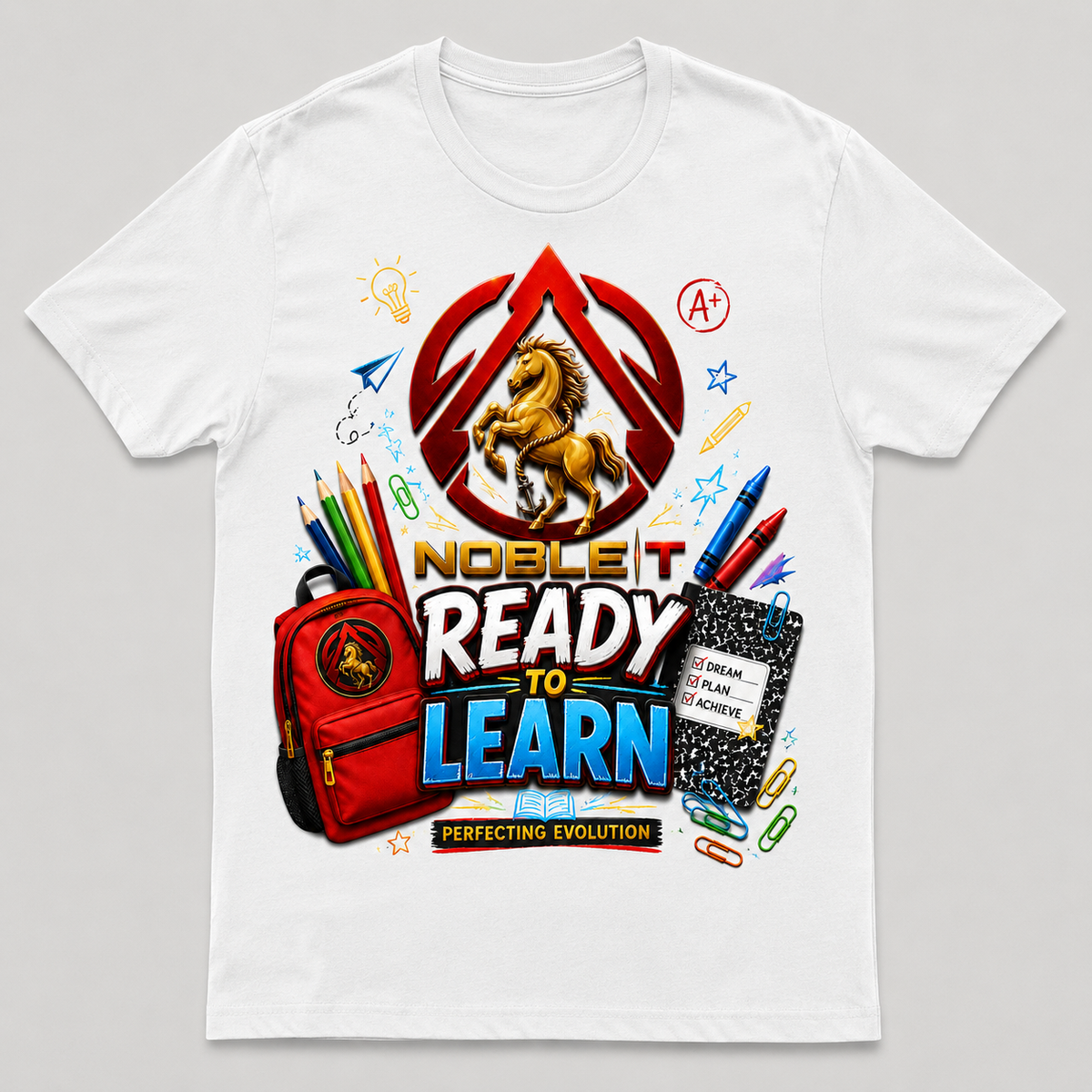 Ready to Learn finished shirt mockup