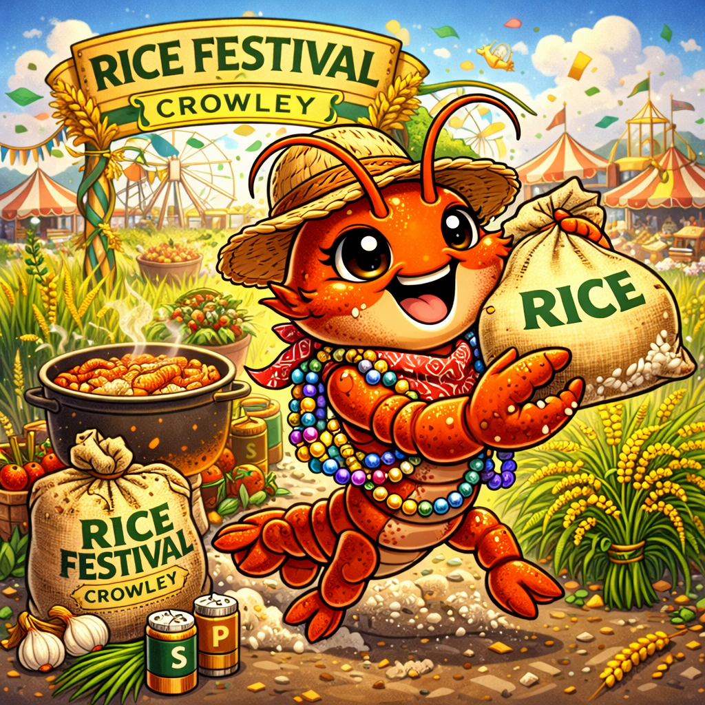 Rice Festival Crowley T-Shirt artwork detail