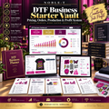 DTF Business Starter Vault premium magenta and gold cover
