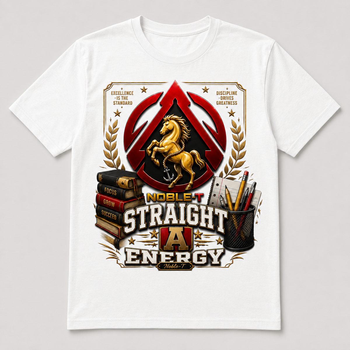 Straight A Energy finished shirt mockup
